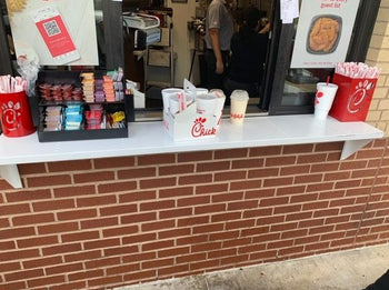 Drive-Through Window Tray