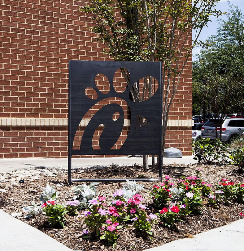 Exterior Corten Steel Sign, Large